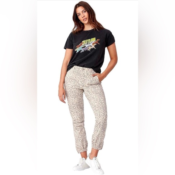 PAIGE Womens Mayslie Animal Ankle Jogger Pants Size 24 NWT
